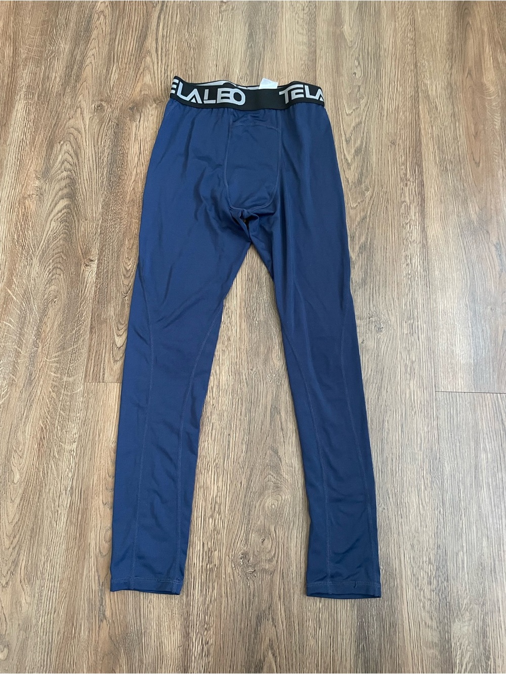 Telaleo Boys Navy Compression Pants Leggings Tights Size L Athletic Workout